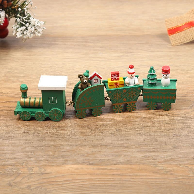 image-Christmas Decorations Christmas Wooden Trains Window Decorations Wooden Crafts