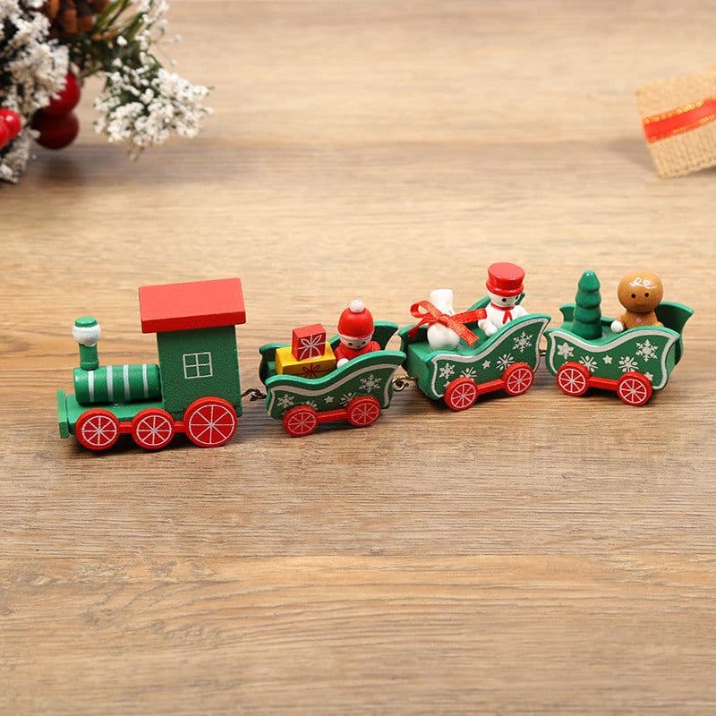 image-Christmas Decorations Christmas Wooden Trains Window Decorations Wooden Crafts
