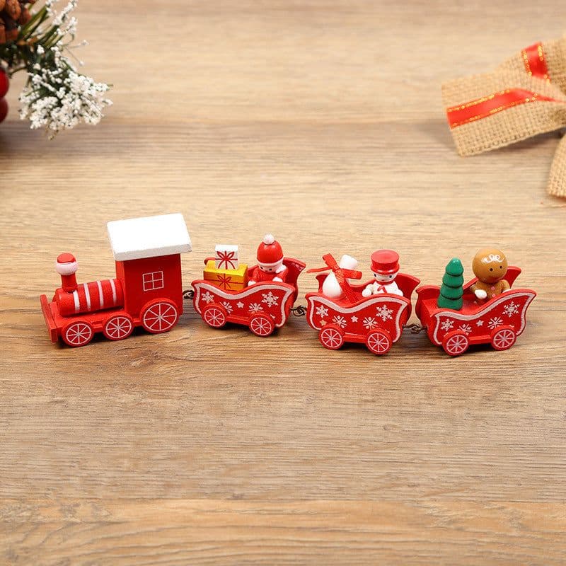 image-Christmas Decorations Christmas Wooden Trains Window Decorations Wooden Crafts