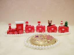 image-Christmas Decorations Christmas Wooden Trains Window Decorations Wooden Crafts