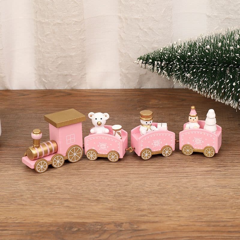 image-Christmas Decorations Christmas Wooden Trains Window Decorations Wooden Crafts