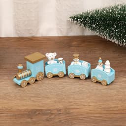 image-Christmas Decorations Christmas Wooden Trains Window Decorations Wooden Crafts