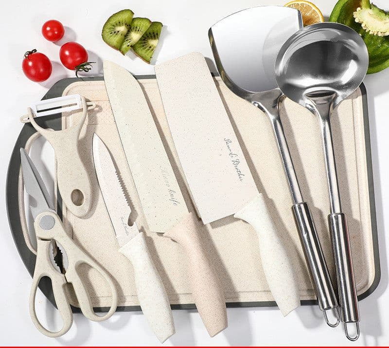 image-Kitchen Knife And Cutting Board Two-in-one Use Kitchen Knife And Cutting Board Combination