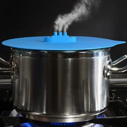 image-Cooking Lid Steam Ship Boat Silicone Home House Chimney Silicone Lid Creative Kitchen