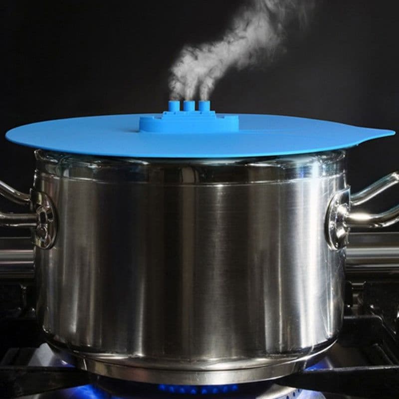 image-Cooking Lid Steam Ship Boat Silicone Home House Chimney Silicone Lid Creative Kitchen