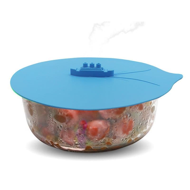 image-Cooking Lid Steam Ship Boat Silicone Home House Chimney Silicone Lid Creative Kitchen