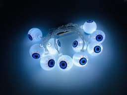image-Halloween LED Eyeball Light String 10 Pcs LED Ghost Eye Light Warm Cold Colorful For Halloween Home Party Decor
