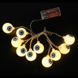 image-Halloween LED Eyeball Light String 10 Pcs LED Ghost Eye Light Warm Cold Colorful For Halloween Home Party Decor