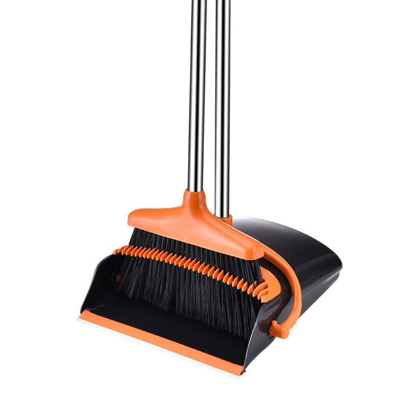 image-Stable Space-saving Broom And Dustpan For Office Classroom Home Kitchen Household Cleaning Tool