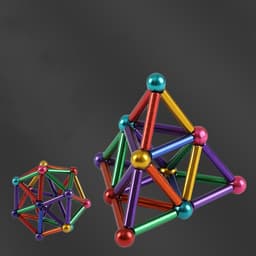 image-Buck Ball Magnetic Rod Magic Magnetic Iron Ball Combination Set 11M Building Blocks Assembling Educational Toys