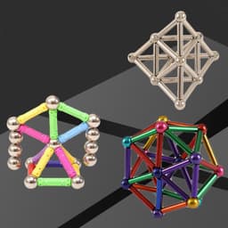 image-Buck Ball Magnetic Rod Magic Magnetic Iron Ball Combination Set 11M Building Blocks Assembling Educational Toys