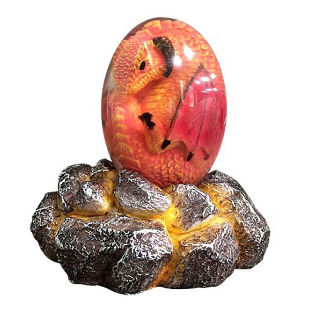 image-LED Lava Dragon Egg Ornamental Decor Dinosaur Egg Statue Resin Dragon Egg Crystal Minerale Gemstone Reiki Home Decor