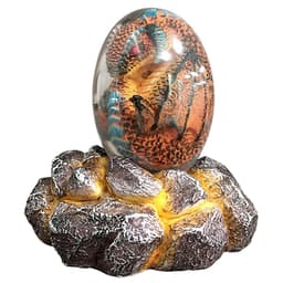 image-LED Lava Dragon Egg Ornamental Decor Dinosaur Egg Statue Resin Dragon Egg Crystal Minerale Gemstone Reiki Home Decor