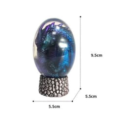 image-LED Lava Dragon Egg Ornamental Decor Dinosaur Egg Statue Resin Dragon Egg Crystal Minerale Gemstone Reiki Home Decor