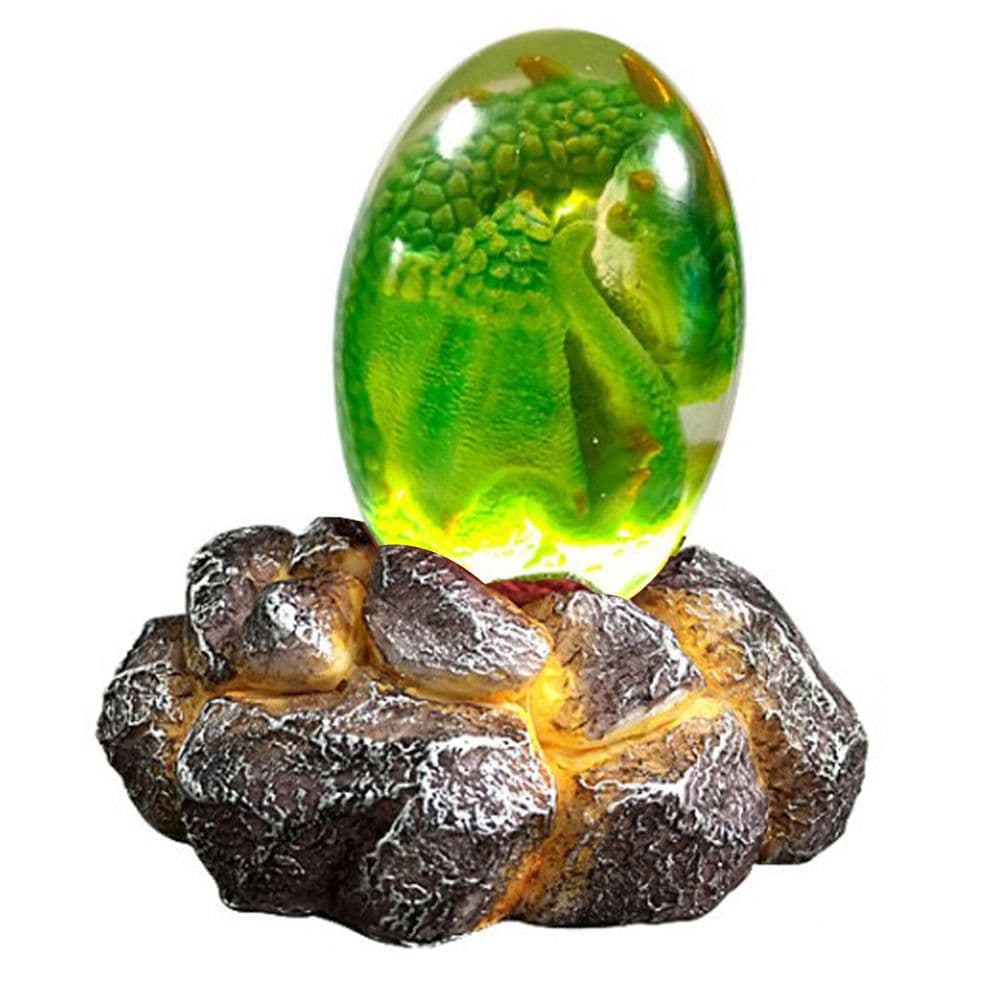 image-LED Lava Dragon Egg Ornamental Decor Dinosaur Egg Statue Resin Dragon Egg Crystal Minerale Gemstone Reiki Home Decor