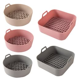 image-Air Fryer Silicone Pot Replacement Of Parchment Paper Liners No More Cleaning Basket After Using The Air Fryer Food Safe Air Fryers Oven Accessories