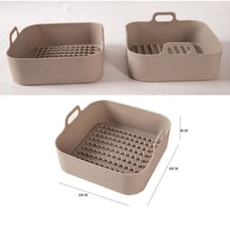 image-Air Fryer Silicone Pot Replacement Of Parchment Paper Liners No More Cleaning Basket After Using The Air Fryer Food Safe Air Fryers Oven Accessories