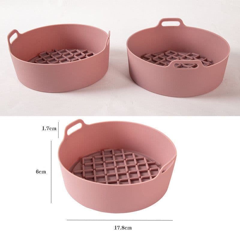 image-Air Fryer Silicone Pot Replacement Of Parchment Paper Liners No More Cleaning Basket After Using The Air Fryer Food Safe Air Fryers Oven Accessories