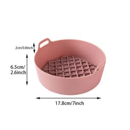 image-Air Fryer Silicone Pot Replacement Of Parchment Paper Liners No More Cleaning Basket After Using The Air Fryer Food Safe Air Fryers Oven Accessories