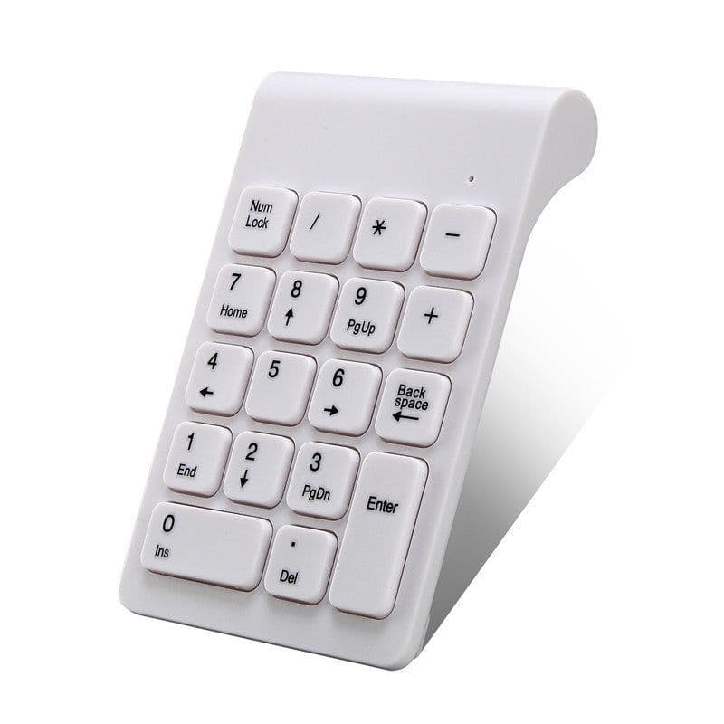 image-Digital Number Pad Bluetooth New Portable Mini Keypad USB PC Pad 18Keys For Office Accounting Teller Laptop PC WIN10 Keyboard