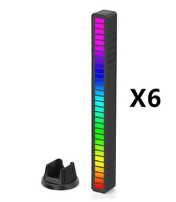 image-LED Strip Light Sound Control Pickup Rhythm Light Music Atmosphere Light RGB Colorful Tube USB Energy-Saving Lamp Ambient Light