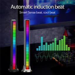 image-LED Strip Light Sound Control Pickup Rhythm Light Music Atmosphere Light RGB Colorful Tube USB Energy-Saving Lamp Ambient Light