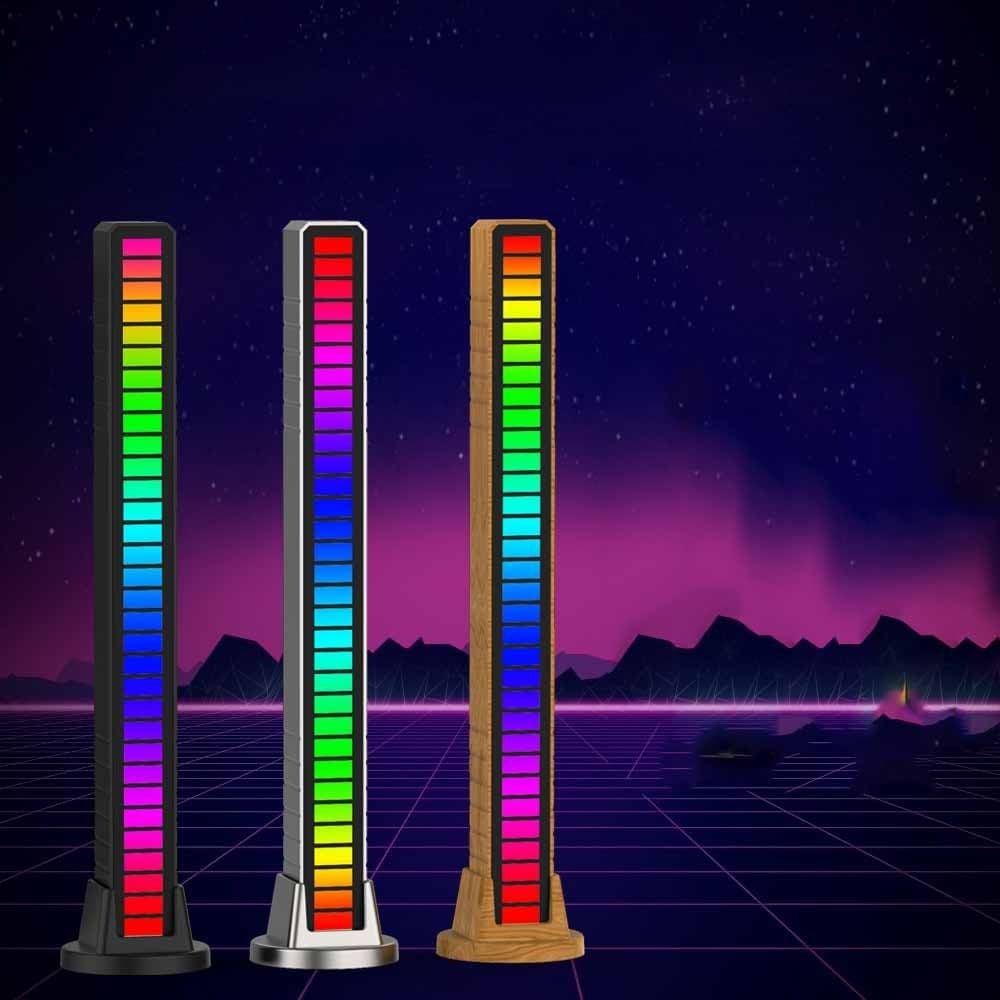 image-LED Strip Light Sound Control Pickup Rhythm Light Music Atmosphere Light RGB Colorful Tube USB Energy-Saving Lamp Ambient Light