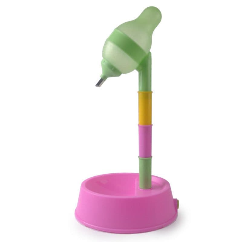 image-Automatic Pet Water Dispenser Stand Feeder Bowl Adjusting Height Water Bottle Cat Dog Water Drinker Water Fountain Feeding