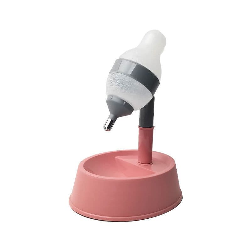 image-Automatic Pet Water Dispenser Stand Feeder Bowl Adjusting Height Water Bottle Cat Dog Water Drinker Water Fountain Feeding