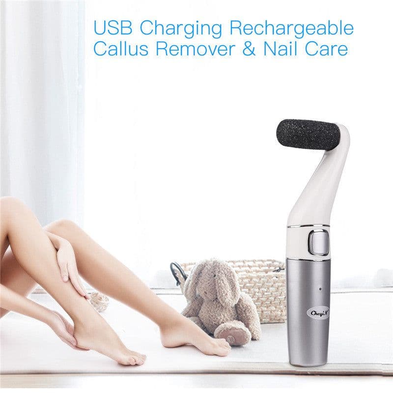 image-USB Rechargeable Foot File Professional Electric Feet Callus Remover Pedicure Foot Sander Dead Skin Callus Remover Foot Care