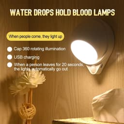 image-LED Smart Sensor Night Light 360 Degree Rotating Infrared Wireless USB Charging Outdoor Indoor Cabinet Aisle Staircase Wall Lamp
