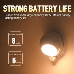 image-LED Smart Sensor Night Light 360 Degree Rotating Infrared Wireless USB Charging Outdoor Indoor Cabinet Aisle Staircase Wall Lamp