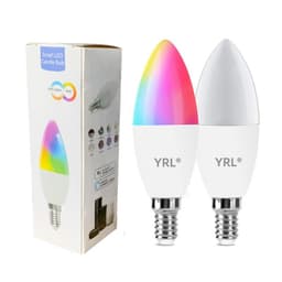 image-Smart WifI Led Lamp E14 RGB CW WW Led Bulb Dimmable 85-265V Voice Control Light Bulbs Alexa Google Home For Home Decorative