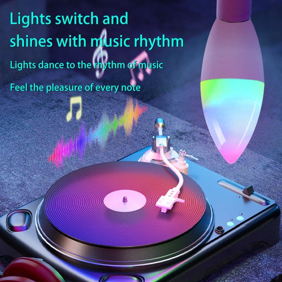 image-Smart WifI Led Lamp E14 RGB CW WW Led Bulb Dimmable 85-265V Voice Control Light Bulbs Alexa Google Home For Home Decorative