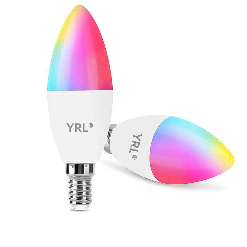 image-Smart WifI Led Lamp E14 RGB CW WW Led Bulb Dimmable 85-265V Voice Control Light Bulbs Alexa Google Home For Home Decorative