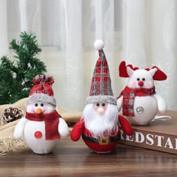 image-Christmas Decorations LED Santa Claus Snowman Deer Creative New Luminous Xmas Tree Pendant Gnome Gifts Ornaments Decoration