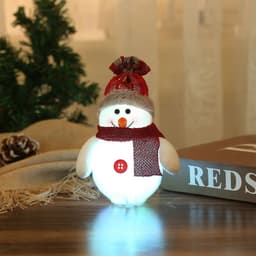 image-Christmas Decorations LED Santa Claus Snowman Deer Creative New Luminous Xmas Tree Pendant Gnome Gifts Ornaments Decoration