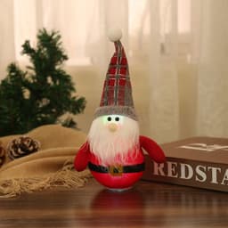 image-Christmas Decorations LED Santa Claus Snowman Deer Creative New Luminous Xmas Tree Pendant Gnome Gifts Ornaments Decoration
