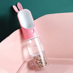 image-Pet Cats And Dogs Portable Outdoor Drinking Cups Water Food Cups Convenient Non-Wet Mouth Accompanying Cups Kettle Pet Supplies