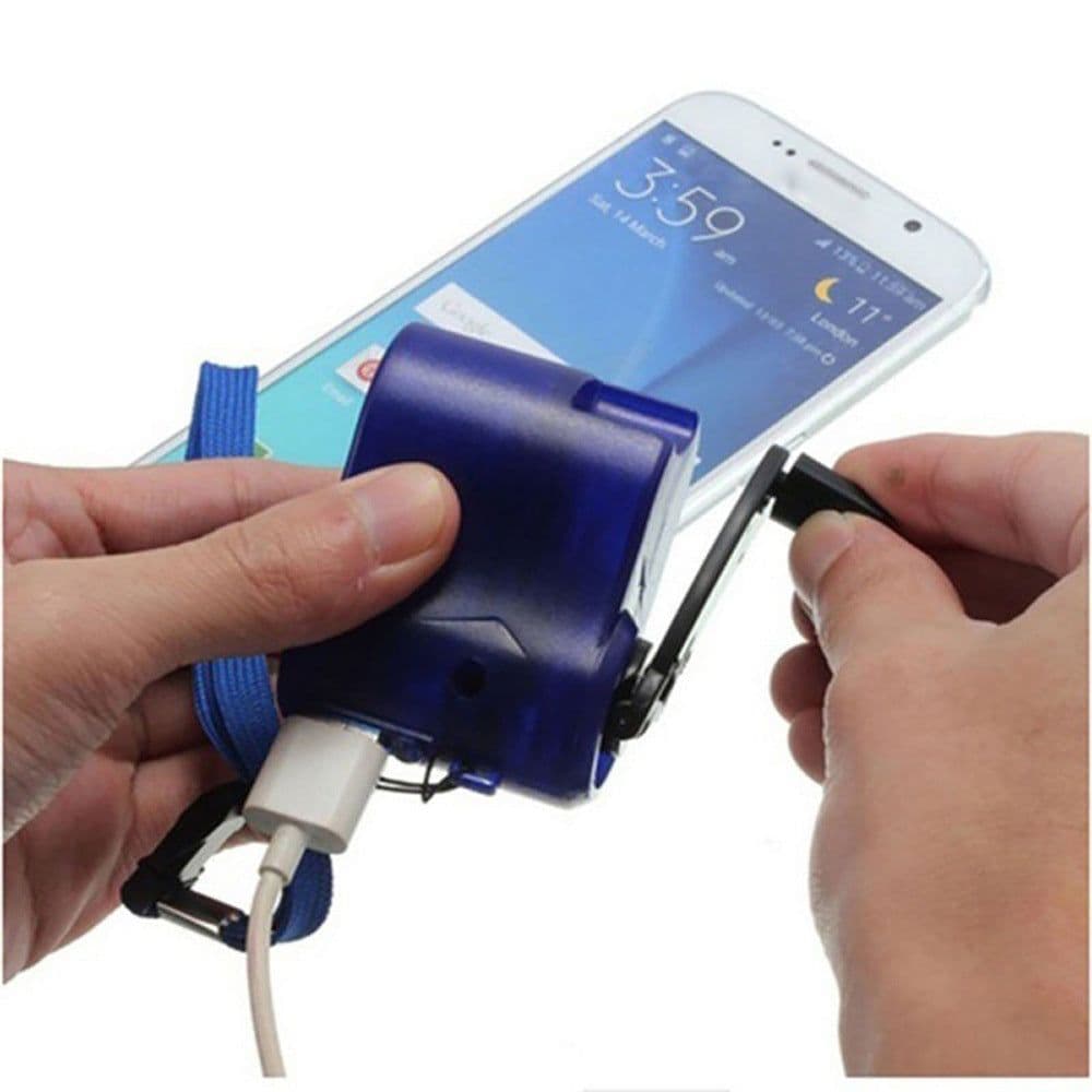 image-Mobile Phone Emergency Charger USB Hand-cranked Charger