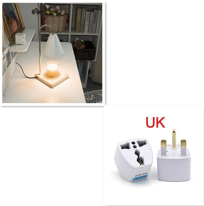 image-Aromatherapy Diffuser Wax Electric Melt Warmer Safety Yankee Candle Lamp Essential Oil Burner Night Light For Home Bedroom Decor