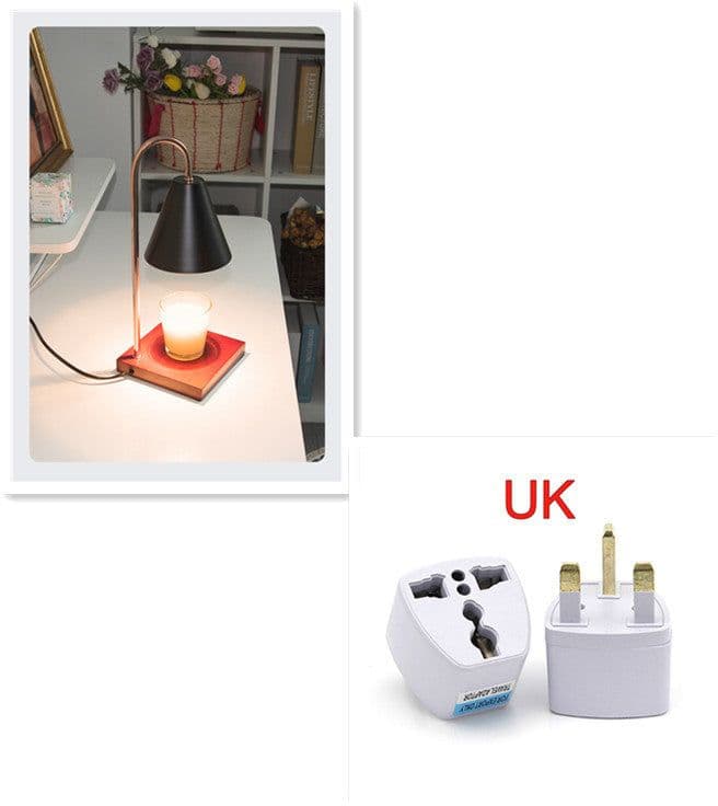 image-Aromatherapy Diffuser Wax Electric Melt Warmer Safety Yankee Candle Lamp Essential Oil Burner Night Light For Home Bedroom Decor