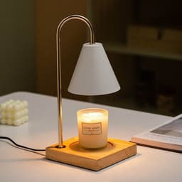 image-Aromatherapy Diffuser Wax Electric Melt Warmer Safety Yankee Candle Lamp Essential Oil Burner Night Light For Home Bedroom Decor