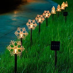 image-Solar Light Star Snowflake Christmas Tree Garden Light Decoration Lawn Lamp Waterproof Outdoor Lighting Christmas Lights