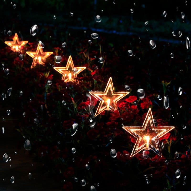 image-Solar Light Star Snowflake Christmas Tree Garden Light Decoration Lawn Lamp Waterproof Outdoor Lighting Christmas Lights