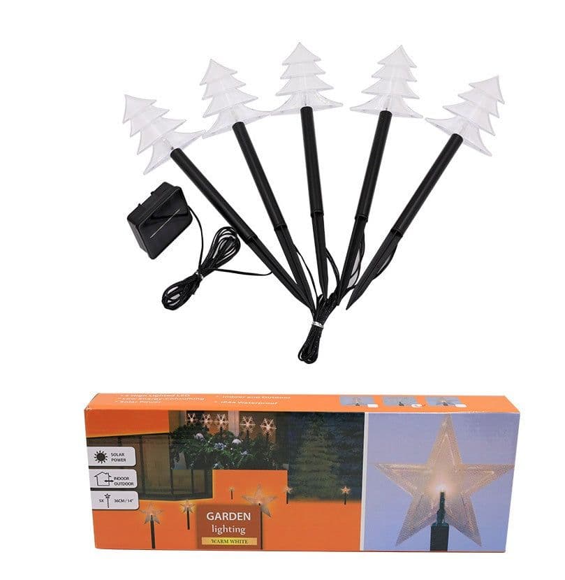 image-Solar Light Star Snowflake Christmas Tree Garden Light Decoration Lawn Lamp Waterproof Outdoor Lighting Christmas Lights