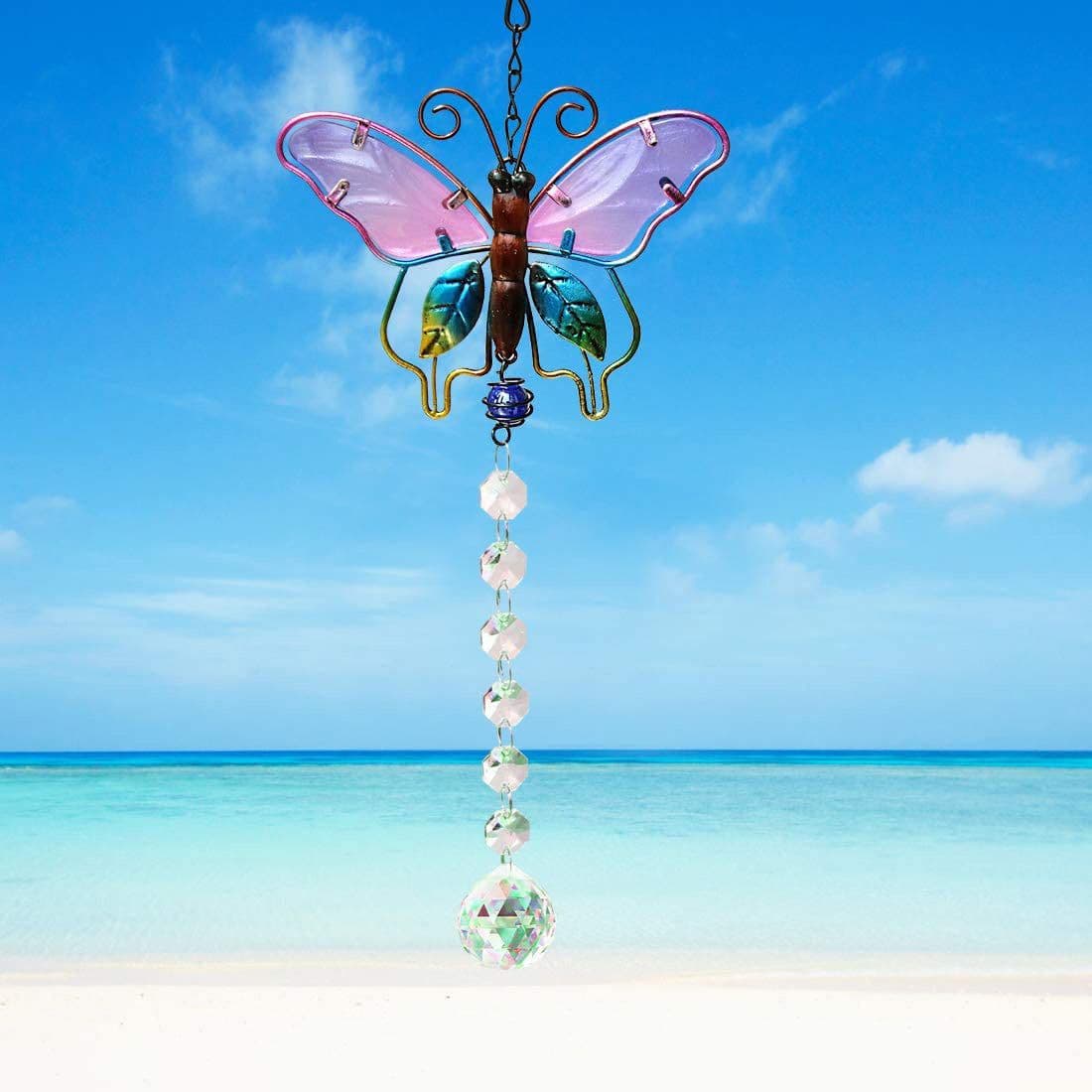 image-Pendant Crystal Ball Prism Pendant Gardening Decoration