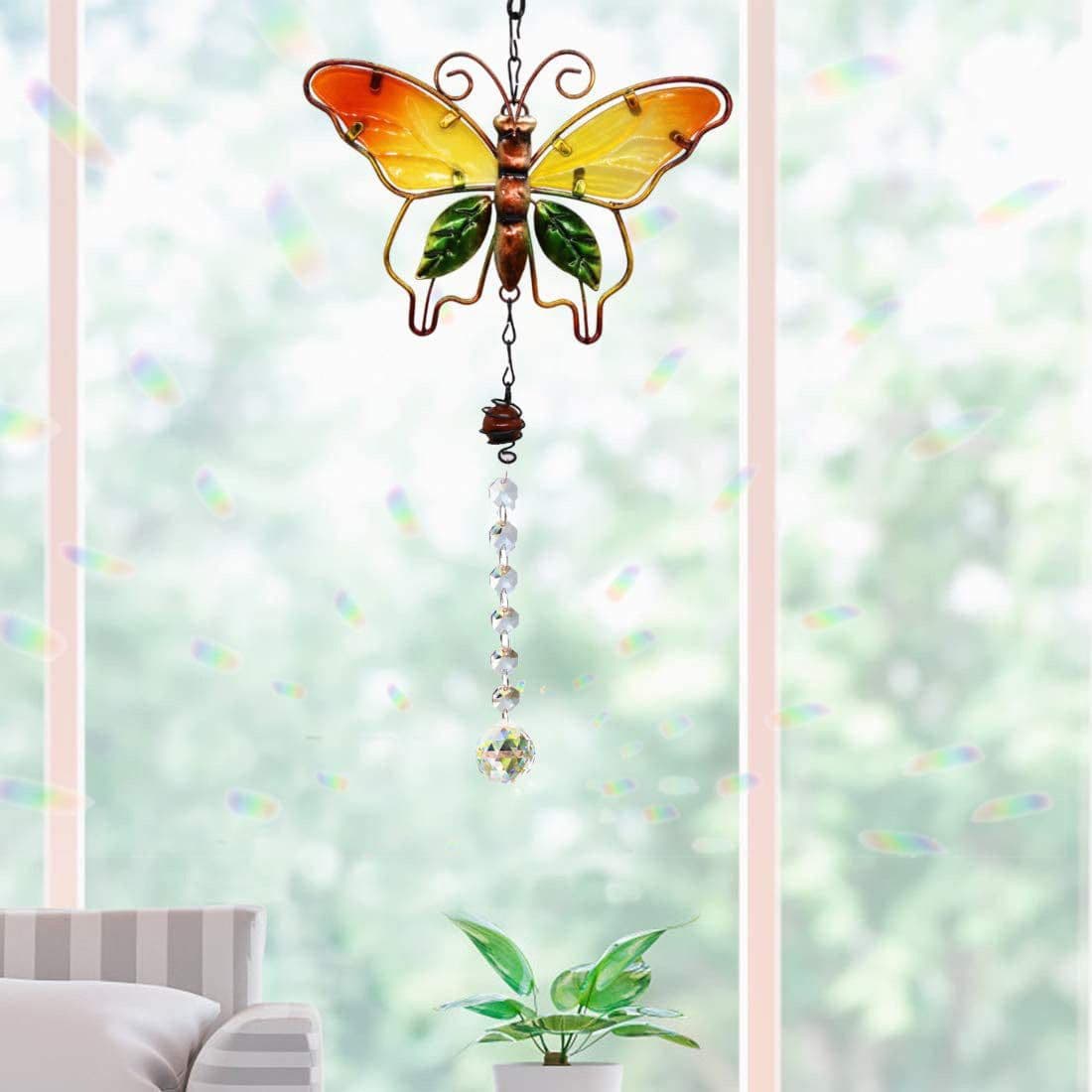 image-Pendant Crystal Ball Prism Pendant Gardening Decoration