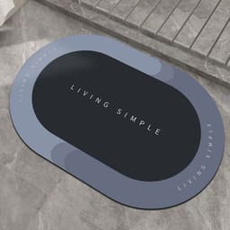 image-Bath Mat Entrance Door Mat Super Absorbent Bathroom Mats Quick Drying Bathroom Carpet Modern Simple Non-Slip Floor Mats Home