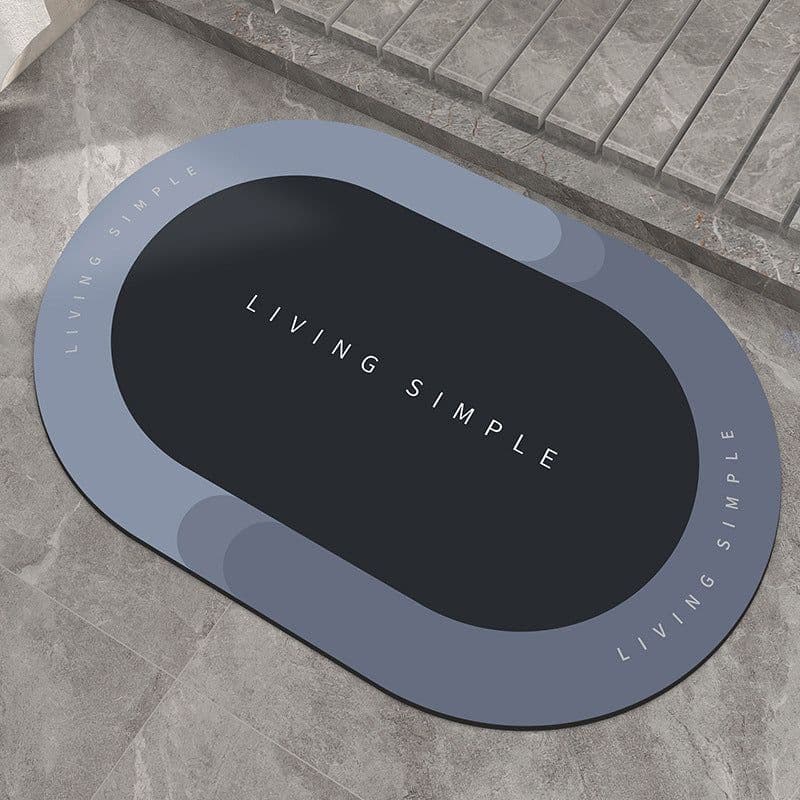 image-Bath Mat Entrance Door Mat Super Absorbent Bathroom Mats Quick Drying Bathroom Carpet Modern Simple Non-Slip Floor Mats Home